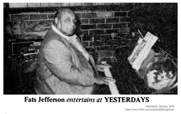 F A T S &nbsp; J E F F E R S O N at Yesterdays, Fuller Road, Albany; source: Metroland, January 1979; https://www.flickr.com/photos/albanygroup/13697583745