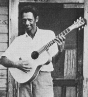 W I L L I E   N I X in front of his home in Monroe, Louisiana, 1960; source: Mike Rowe: Chicago Blues - The City and the Music.- New York (Da Capo Paperback) 1975, first published in 1973 as 'Chicago Breakdown', p. 110; photographer: Paul Oliver; click to enlarge!